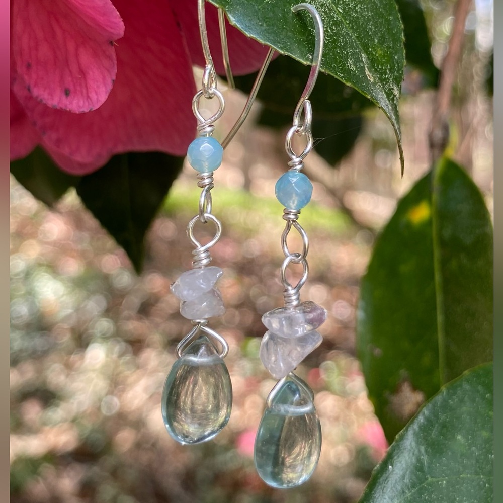 Aquamarine Drop Earrings - Picture 3 of 6